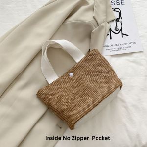 DROPASSIST 1231 Woman Cute Net Female Handbag Travel Seaside Beach Picnic Vacation Straw Bag Beg Kain Kecil
