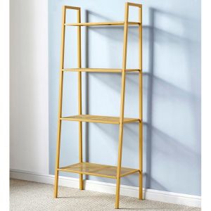 Topshome ชั้นวางของ ชั้นวางของ4ชั้น ชั้นอเนกประสงค์นอดิกทรงสี่เหลี่ยมคางหมูรับน้ำหนักได้150kg ขนาด35x61x150 CB-404