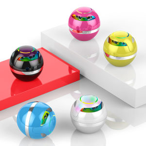 2024 Globe Bluetooth Speaker  New   Colorful Breathing Lights Flash With Music Portable Outdoor Home Card Mini Speakers
