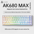 Ajazz AK680 Max RGB 8K RT Adjustable 0.01 Wired Magnetic Switch Keyboard. 