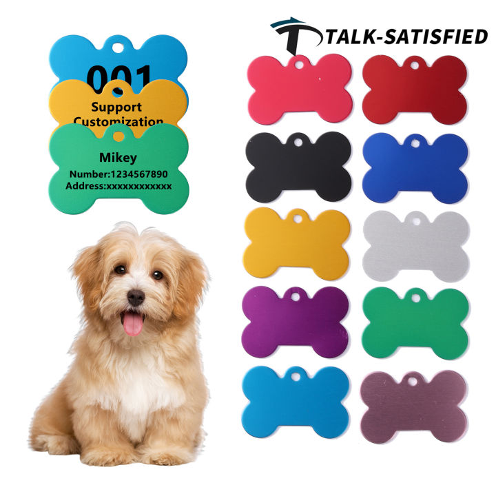 Pcs DIY Aluminum Bone Dog Tags Personalized Custom Tags Cat Name Pet Dog  ID Tags Dog ID Tags Tags Custom Tags Aluminum Cat Pet Tags Tags Bone Shape 
