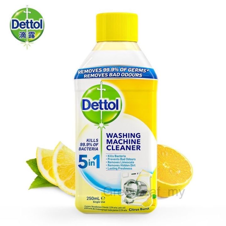 (Ready Stock)Dettol Washing Machine Cleaner 5in1 (250ml) Lazada