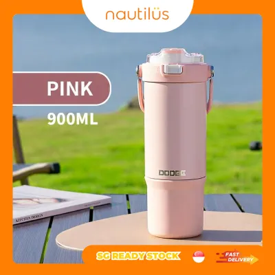 Dodge 316 Stainless Steel 900 ML Sports/Outdoor Bottle (Keeps cold for upto 24 Hours)