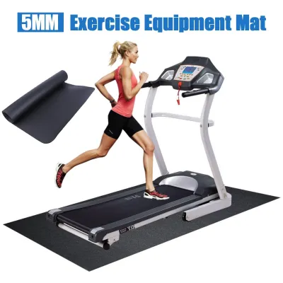 Ecarparts 180*75cm NBR Exercise Mat Gym Equipment Go Fit For Treadmill Bike Protect Floor