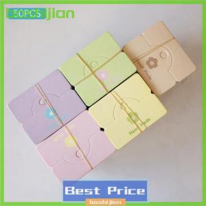 bashijian 50ชิ้นดอกไม้ปิ่นปักผมสีกระดาษแข็งเครื่องประดับกระเป๋าบรรจุภัณฑ์เครื่องประดับการ์ดกระดาษดิสเพลย์การ์ดสร้อยคอต่างหูกระดาษแข็ง