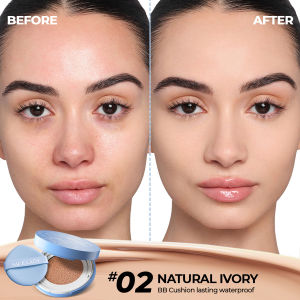 SACE LADY BB Cushion Waterproof Lightweight SPF50+++ Flawless Matte Natural Foundation Face Base Makeup With Sponge