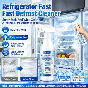 ❄️Refrigerator Defrost and De-Icing Agent✨ Household Fridge Freezer Defrosting Spray Anti-Icing Agent Ice Remover Fridge Frost Cleaner