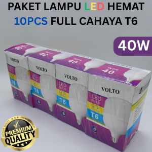 PAKET MURAH LAMPU LED BOHLAM 10PCS T6 FULL CAHAYA TYPE 7 W / 10W / 15W / 20W / 30W / 40W / 60W LED BULB / LAMPU