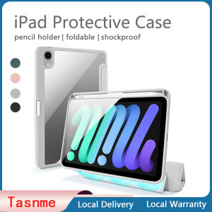 【Ready Stock】iPad Case iPad Pro 11 / Pro 12.9 (2022 / 2021 / 2020/ 2018) / Pro 10.5 (2017) / iPad Air 6 11inch /Air5/Air4 iPad 9.7 / iPad 8 / 7 iPad Mini 6 Min 4/5 magnetic detachable protective cover tri-fold bracket built-in pen holder