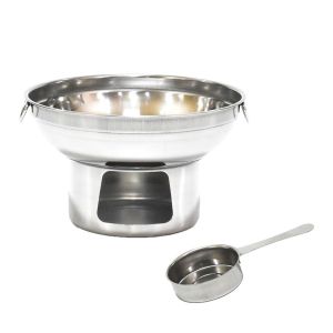 with  Cup Hot Pot Charcoal/ Fuel  Cooking Pot Food Heating Container  Stove Pot 1 Set Portable Stainless Steel Quality Picnic Cooker