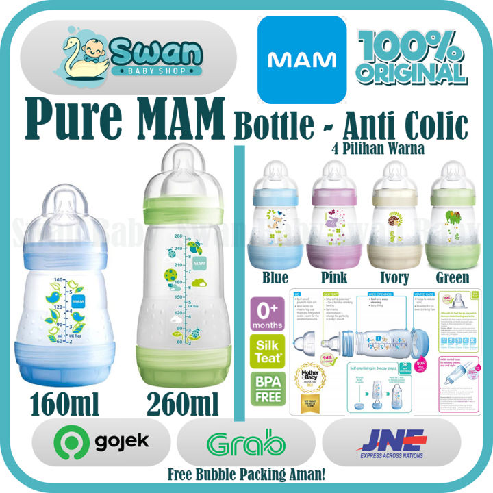 MAM Anti colic Bottle Pure MAM Botol Susu Bayi MAM Lazada