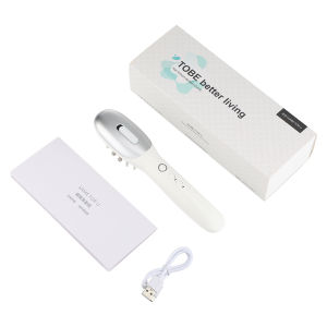 Hengfa Lina Electric RF Laser Hair Growth Scalp Massager LED Light EMS Microcurrent High Frequency Hair Comb Anti Hair Loss Brush