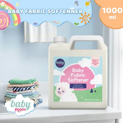 BabyZoom Baby Fabric Softenner 1000ml soft fabric conditioner (1 Liter) Fabcon for Baby Clothes Babys Skin Extra Comfort with natural ingredients Eco Friendly suitable for baby sensitive skin on sale