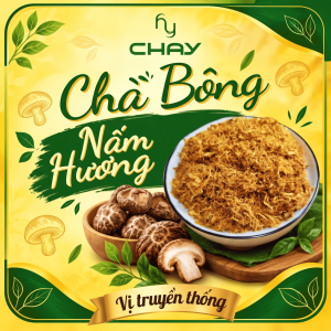 Chà Bông Nấm Hương (Ruốc Nấm Hương) HY CHAY vị truyền thống Túi 300gr