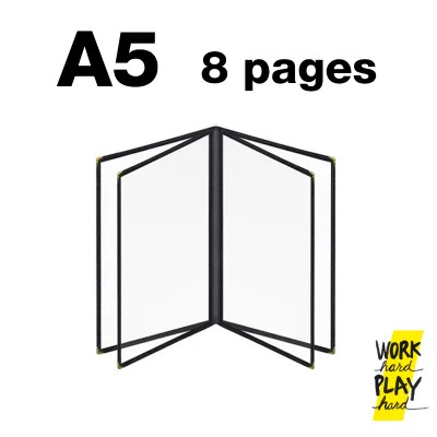 WHPH shop เมนูอาหาร A5 A4 เมนูเครื่องดื่ม แฟ้มเมนูอาหาร แฟ้มเมนู คุณภาพงานส่งออก ขายบน Amazon