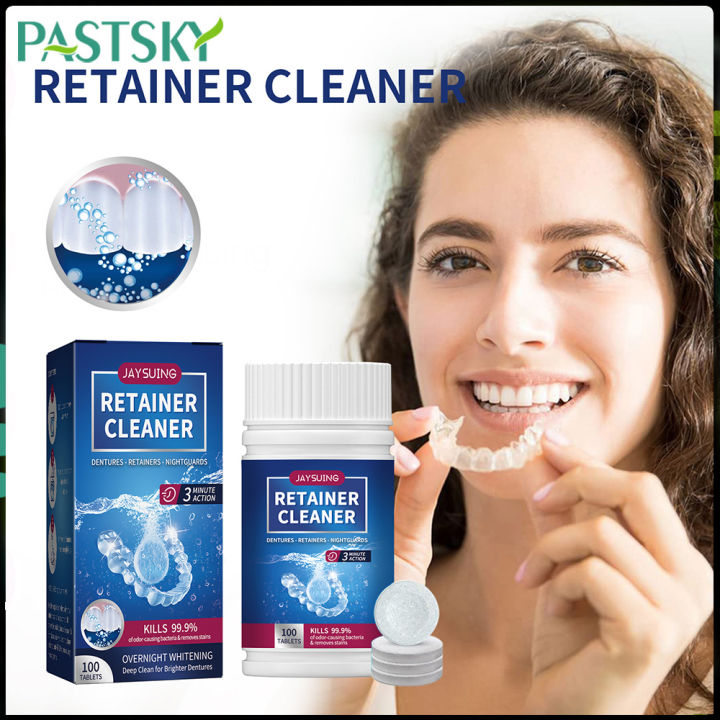 Denture cleaning tablet retainer cleaner oral cleaning care fresh ...