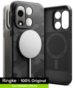 Ốp lưng Ringke Onyx Mag dành cho OnePlus 15 làm từ TPU dẻo chống sốc kết cấu dạng hạt toàn thân viền chấm siêu nhỏ giúp cầm nắm chắc chắn bằng một tay lỗ xỏ dây đeo tích hợp tương thích với MagSafe