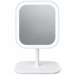LED Makeup Mirror Touch Control Rechargeable / Cermin Solek LED Kawalan Sentuh Boleh Cas Semula dengan Lampu