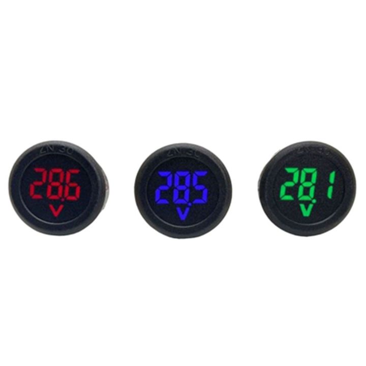 Unnicoco LED Voltmeter LED Voltmeter LED Voltmeter Small Size Compact ...