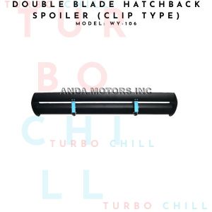 WY-106 DOUBLE BLADE HATCHBACK SPOILER (CLIP TYPE)
