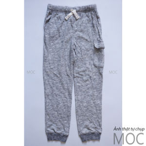 (20-48kg) Quần dài bé trai chất da cá mềm màu xám xược vnxk ảnh thật (jogger bt ct)