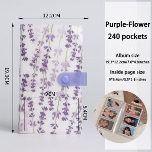 240 Pockets Card Book lomo cards Holder Photocard Photo album Capacity Scrapbook Binder Holder