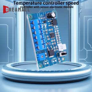 Efficient PWM Thermostat Fan Controller for 12V 24V Fans with Multi-Cable Connection and Temperature Control