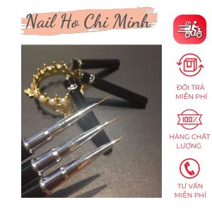 [HCM]Cọ Nét Cán Đá Cao Cấp 3 Size (5mm 9mm 11mm) - Cọ vẽ nail chuyên dụng (có bán từng chiếc)