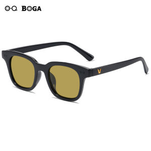 OQ BOGA 8 Styles Women Anti UV Square Frame Sunglasses Female Fashion Golden V Full Rim Sun Glasses UV400