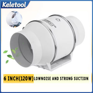 Exhaust Fan 4"/5"/ 6"/ 8" inch High Suction Power Inline Duct Booster Fan Extractor Fan Ventilation Fan Kipas Ekzos