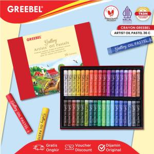 GREEBEL Crayon Krayon ARTIST OIL PASTEL / Crayon Greebel / Krayon Professional Mewarnai Menggambar / Aman untuk Anak