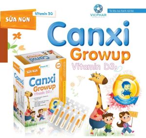 Sữa non Canxi Growup D3 ống uống bổ sung canxivitamin D3 cho bé H/20 ống