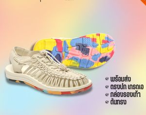 [ยืนหนึ่งเรื่องส่งไว🚀 1-2 วันรับสินค้าเลย]รองเท้าถัก​เชือก​รัดส้นสไตล์ Keen Sandal รองเท้าเที่ยวชายหาด เดินป่า ทำงาน พื้นนุ่ม