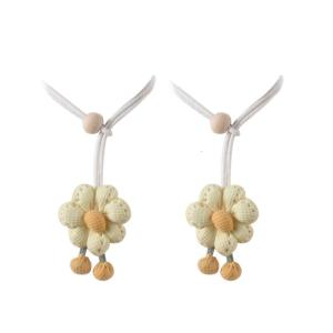 2pcs dây vén rèm bằng vải dễ thương bí ngô quả Bóng Treo Màn cửa sổ holdbacks quan hệ cho trang trí Phòng ngủ phòng khách