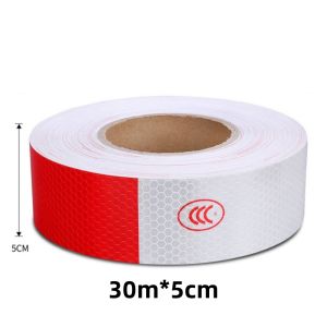 30Mx5CM Truck Safety Warning Tape Safety Sticker Waterproof Adhesive Tape Arrow Reflective Tape