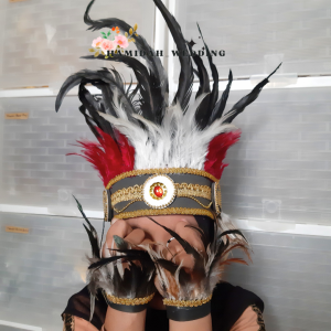 Set Mahkota dan Dekker Bulu Mahkota Papua