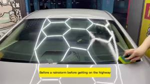 Car Glass Oil Film Remover Powerful Windshield Cleaner Car Glass Sponge Cleaning Brush Water Spots Stain Removal Auto Detailing