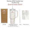 30oz/40oz Stanley Adventure Quencher H2.0 Tumbler With Handle Stainless Steel Vacuum Insulated Car Mug Thermal Iced Travel Cup. 