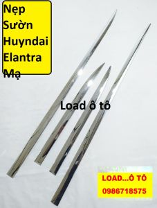Nẹp Sườn xe Elantra 2019-2021 Nhựa ABS Mạ Crom Cao Cấp