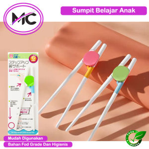 Sumpit Anak Pemula Belajar Mudah Digunakan Chopstick Bahan Plastik ABS Sumplit Balita Schop Stick