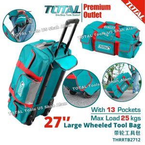(New arrival) TOTAL Tools 27 Large Wheeled Tool Bag - THRRTB2712