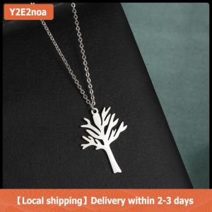 【Local shipping】 Titanium Steel Tree Of Life Pendant Necklace Hip Hop Style High Quality Stainless Steel Jewelry For Men And Women
