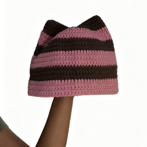 Handmade Crochet Whiskers Beanie by Khayste Crafts