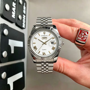 Premium Mens Watch with Weekly Calendar Night Light 40mm Dial Stainless Steel Waterproof Watches