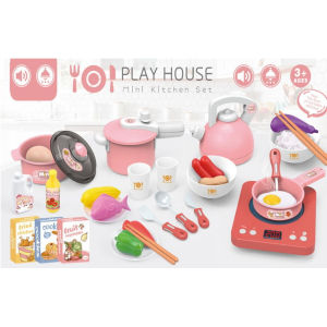 Mini Kitchen Toys Childrens Food Cookware Pot Pan Cooking Play House - Mainan Anak
