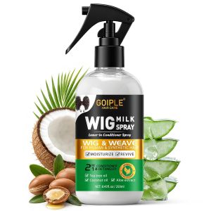 Xịt dưỡng tóc giả dùng cho tóc giả sợi tổng hợp xịt dưỡng tóc và làm mềm tóc giả sản phẩm 2 trong 1 vừa là dầu xả vừa là sản phẩm làm mềm tóc giúp dưỡng ẩm và phục hồi tóc giả sợi tổng hợp dễ chải dung tích 250ml.