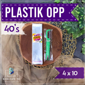 Plastik OPP Lem 4x10 cm 40s Micron Isi 100 lembar