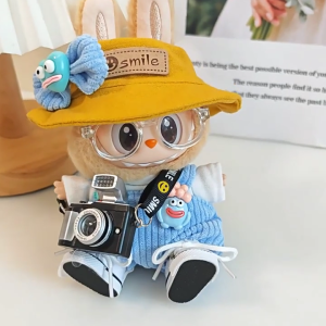 Fashion Clothes Set Soft Polyester Doll Outfit Pants and Hat Set Elegant Doll Clothing for 1st/2nd/3rd Gen Anime Doll