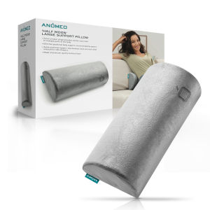 Anomeo Half Moon Support Pillow - Lumbar Support Fatigue Prevention Memory Foam Cushion Large