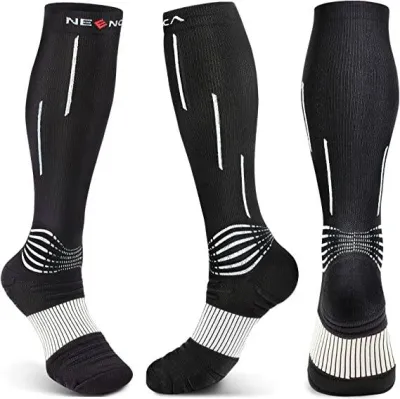 NEENCA Compression Socks Athletic Calf Socks for Injury Recovery & Pain Relief Sports Protection—1 Pair 20-30 mmhg